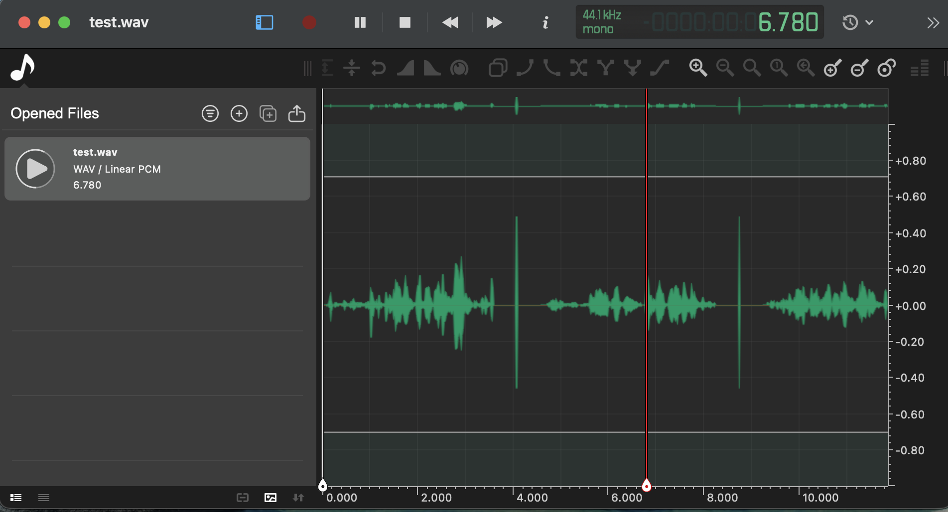 Export as single WAV file