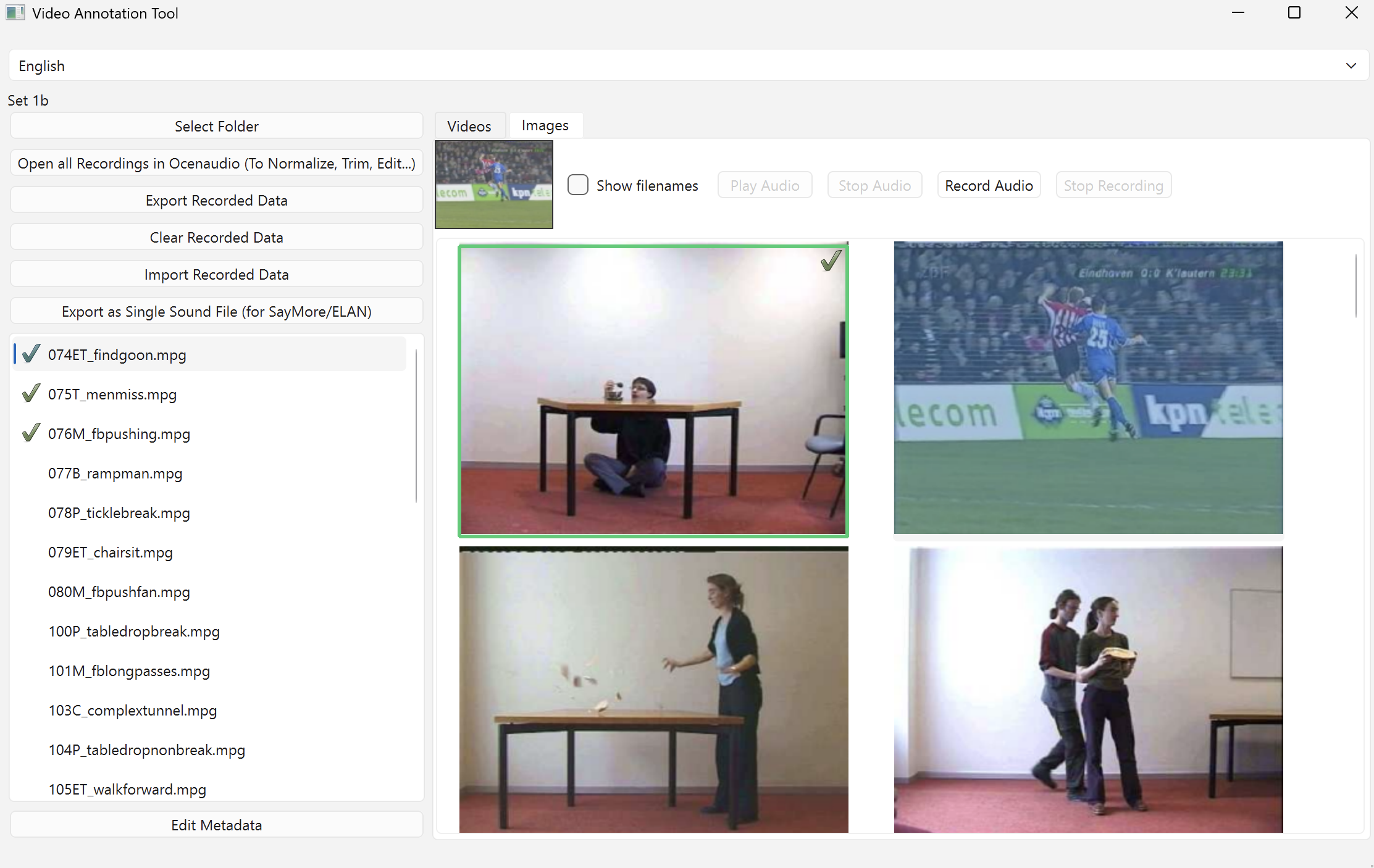 Image Annotation view